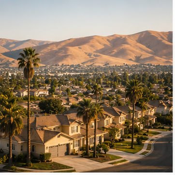 Residential neighborhood in Bakersfield, California — Anchor Pillar Inspection provides certified home inspections for buyers and sellers in Bakersfield, Kern County