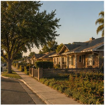 Residential neighborhood in McFarland, California — Anchor Pillar Inspection provides certified home inspections for buyers and sellers in McFarland, Kern County